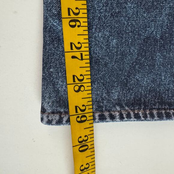 ANOTHERCHILL Jeans Medium Sweatpants Faux Denim Wide Leg Front Zipper & Pockets - Picture 16 of 16